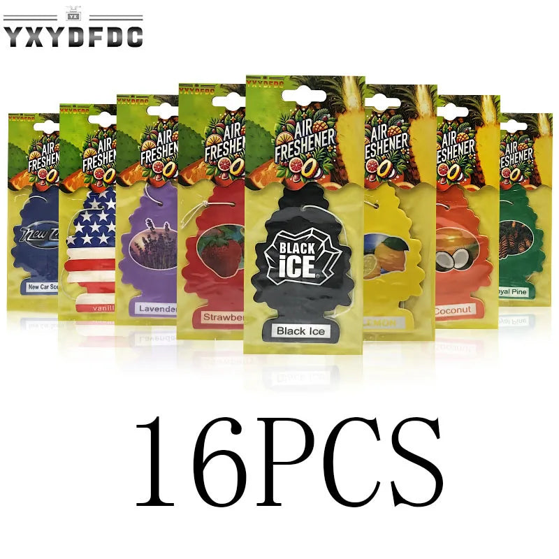 YXYDFDC Car Air Freshener Natural scented tea paper Auto Hanging perfume fragrance christmas tree car accessories interior