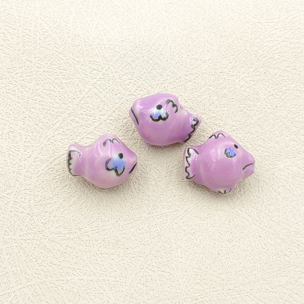 2022 New Style 27 Colors 18MM Clownfish Tropical Fish Ceramic Beads Porcelain for Key Chain Bracelet DIY Handmade Free Shipping