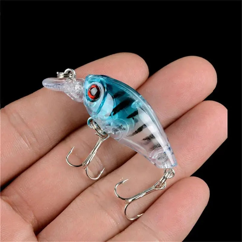 Crankbait Fishing Bait 8pcs 4g 4.5cm Artificial Hard Baits Crank Lure Set Sinking Minnow Jerkbait Wobbler Fishing Tackle Pesca