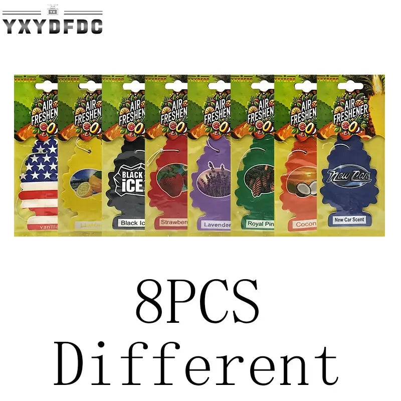 YXYDFDC Car Air Freshener Natural scented tea paper Auto Hanging perfume fragrance christmas tree car accessories interior