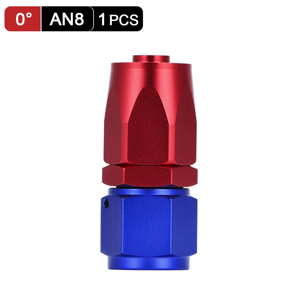 1 Pieces Oil Hose End Adaptor Kit Oil Fuel Swivel Hose End Fitting AN4 AN6 AN8 AN10 Straight 45 90 180 Degree
