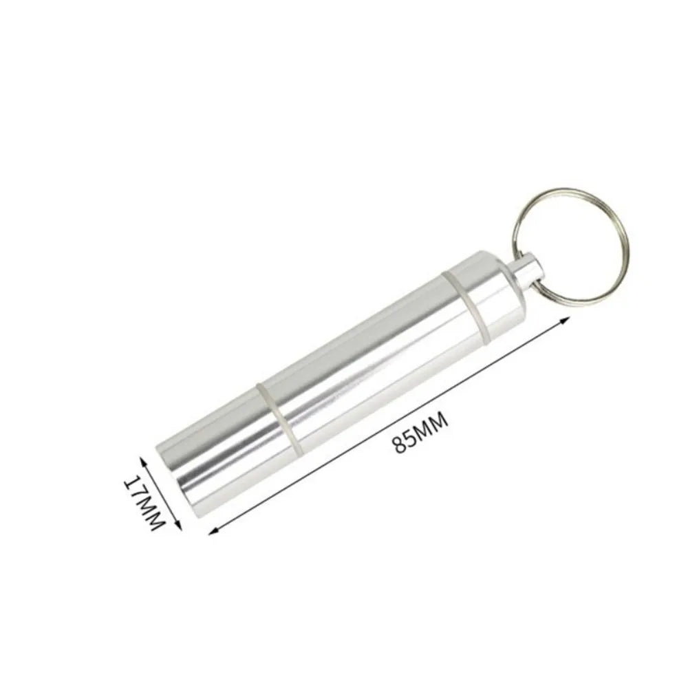 Waterproof aluminum alloy detachable airtight travel storage tube portable metal outdoor storage box
