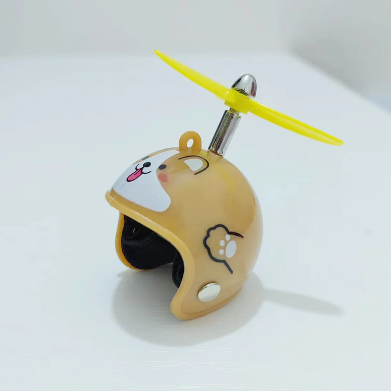 Yellow Black Rubber Duck Animal Pattern Helmet with Propeller for Car Bike Handle Bar Decoration Rubber Squeeky Duckling Duckies