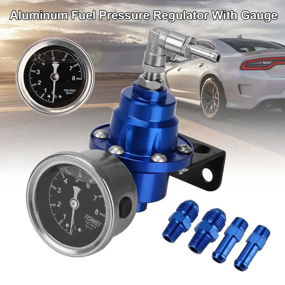 With Gauge Kit Universal Car Accessories Adjustable Fuel Pressure Regulator 7 Colors Vehicle Refitting fuel Supercharger