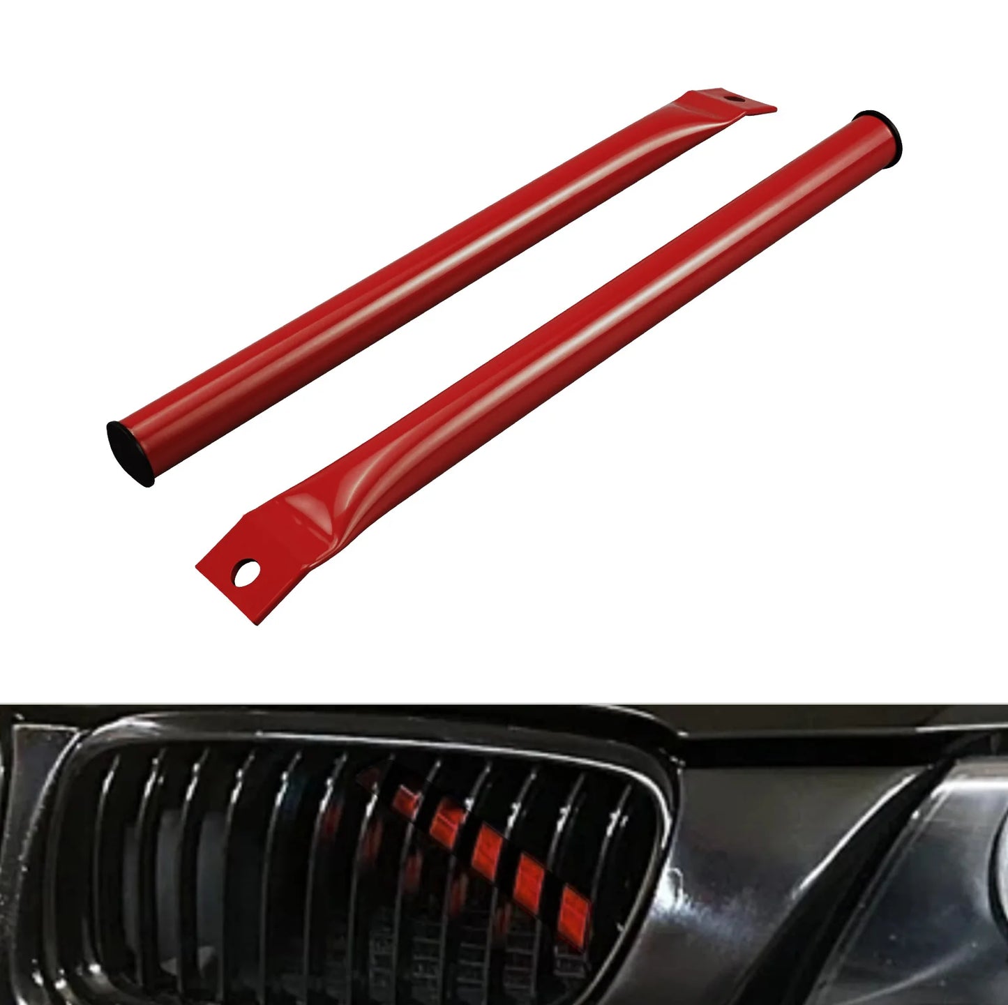 BEVINSEE Front Kidney Braces Grill Kidney struts for BMW 3 series E90 E91 E92 E93 325i 328i 330i 335i 2006-2013