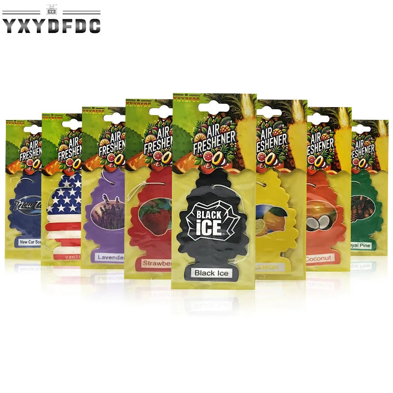 YXYDFDC Car Air Freshener Natural scented tea paper Auto Hanging perfume fragrance christmas tree car accessories interior