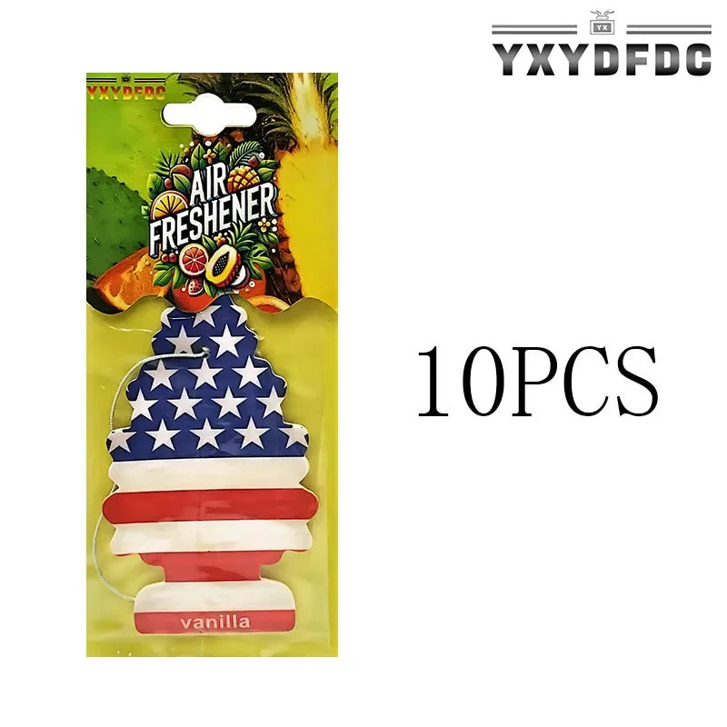 YXYDFDC Car Air Freshener Natural scented tea paper Auto Hanging perfume fragrance christmas tree car accessories interior