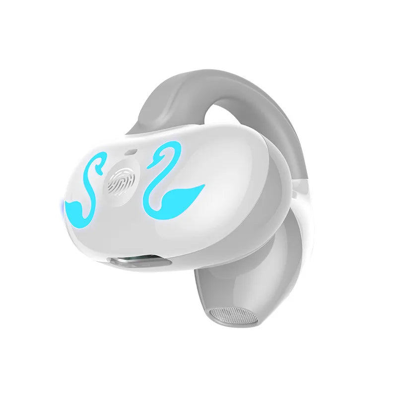 NEW Bluetooth 5.3 Wireless Bone Conduction Headphones T75 Clip Ear Music Noise Canceling Headset HD Call Sports Gaming Earphone