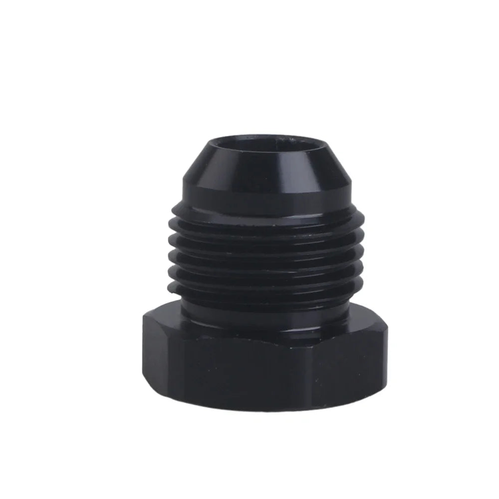 AN4 AN6 AN8 AN10 AN12 Male Flare Thread Hexagon Head Blanking Plugs Fitting Hex Cap Lock Hose Fitting Adapters Aluminum Anodized