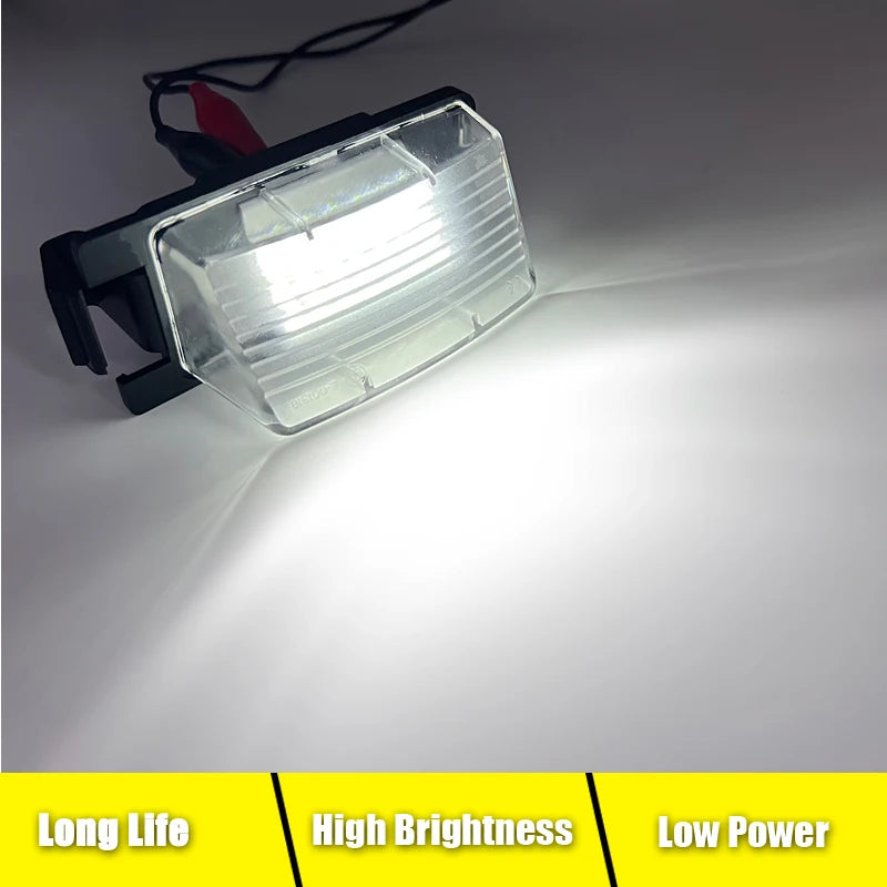 12V LED Number Plate Lamp For Infiniti G35 G37 Sedan Coupe Convertible White License Plate Light Assembly