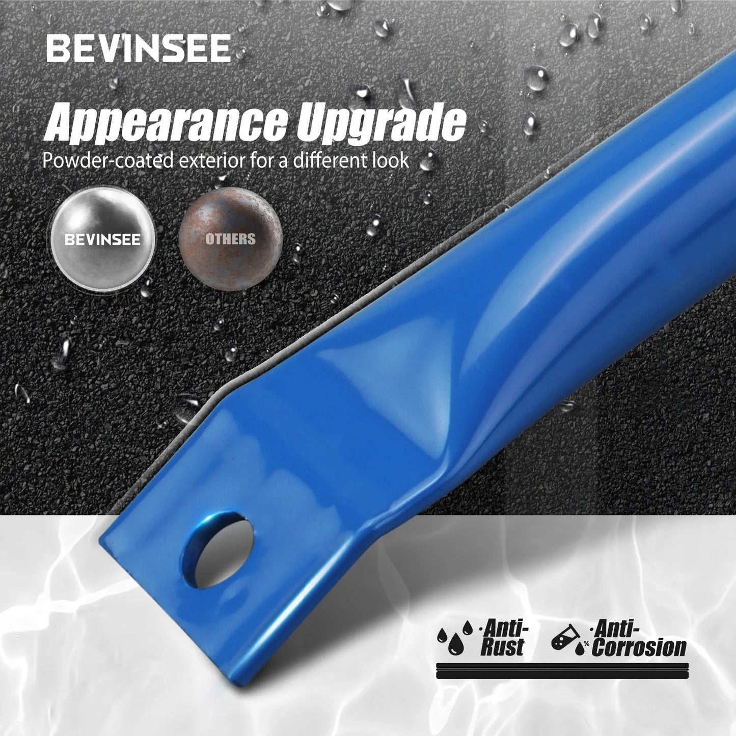 BEVINSEE Front Kidney Braces Grill Kidney struts for BMW 3 series E90 E91 E92 E93 325i 328i 330i 335i 2006-2013