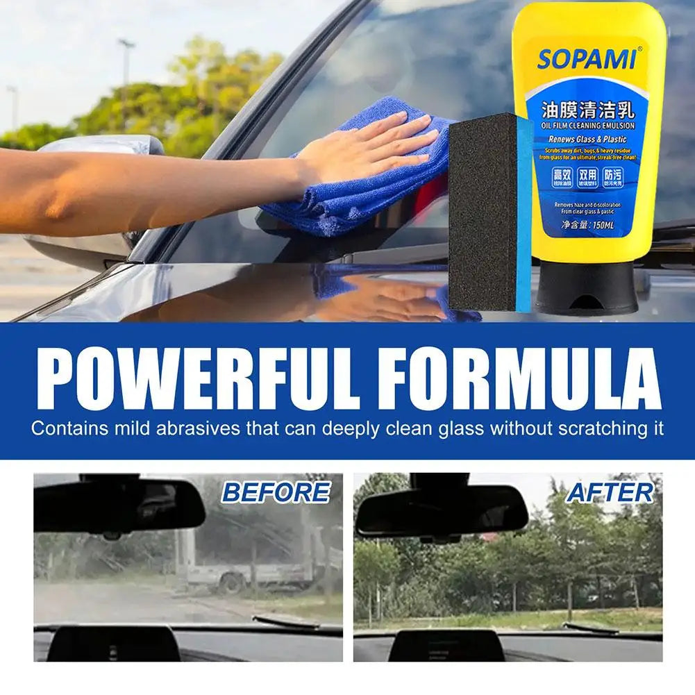 150ml Sopami Car Coating Spray, Sopami Oil Film Cleaning Emulsion Car Polish Car Polish Renovator Wash Waterless Protection Care