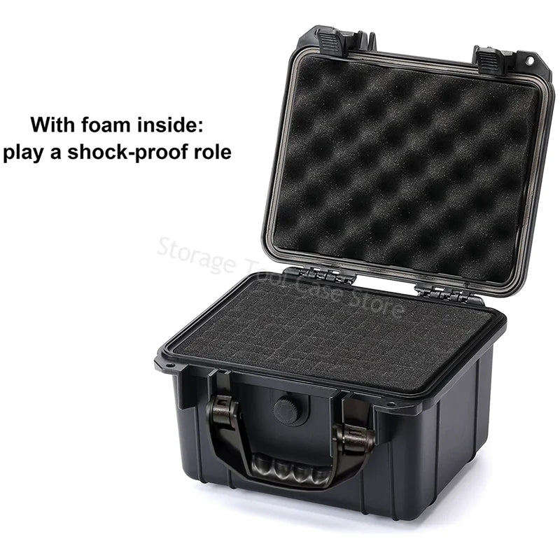 Waterproof Protective Tool Box Hard Carry Tool Case Bag Storage Box Equipment Instrument Toolbox Organizer Outdoor Suitcase