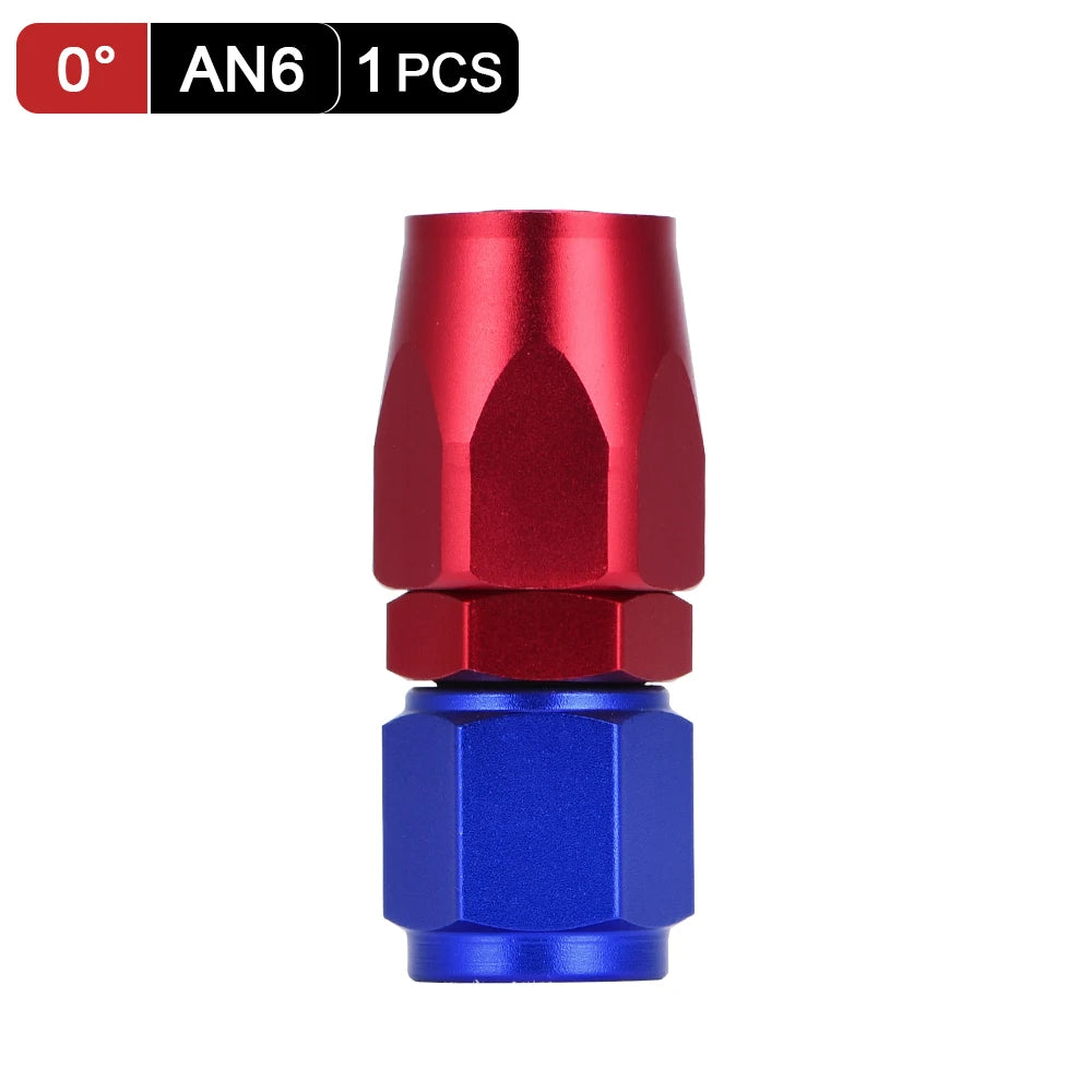 1 Pieces Oil Hose End Adaptor Kit Oil Fuel Swivel Hose End Fitting AN4 AN6 AN8 AN10 Straight 45 90 180 Degree