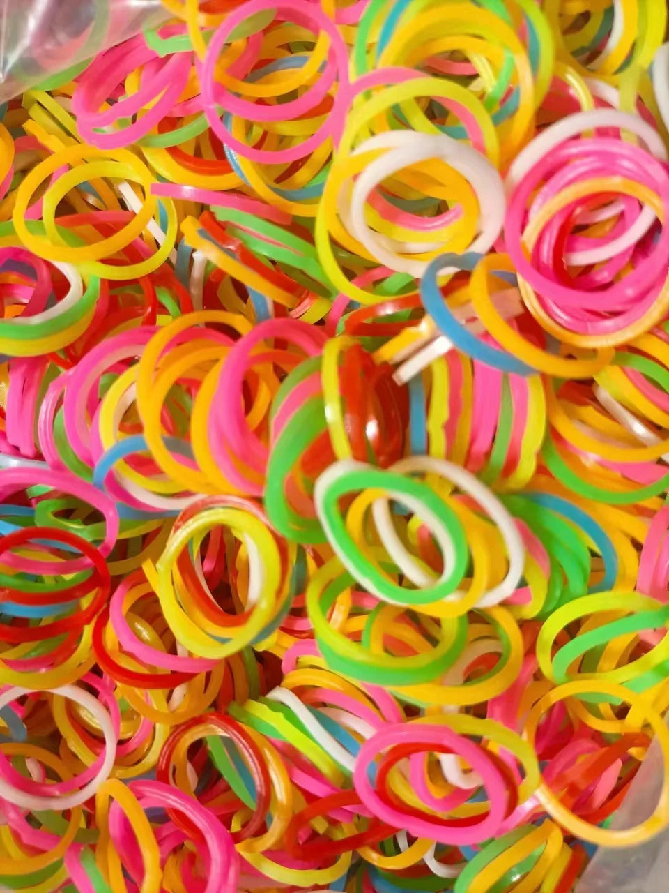 100PCS Pet Dog Cat Hair Bows Colorful Rubber Bands Colored Top Elastic for Dog Grooming Bows Puppy Accessories Pet Products
