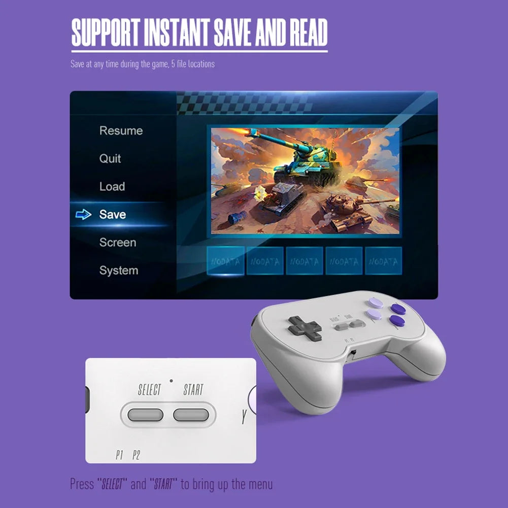 1/2PCS 2.4G Wireless Game Controller for DATA FROG SF2000 3.5” Retro Handheld Game Console Wireless Gamepad Gaming Accessories