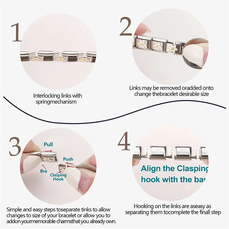Cartoon Cute Cake Bread Cheese Sweet Girls Lovely Ice Cream Drink Italian Charm Links Fit 9mm Bracelet Making DIY Jewelry Gifts