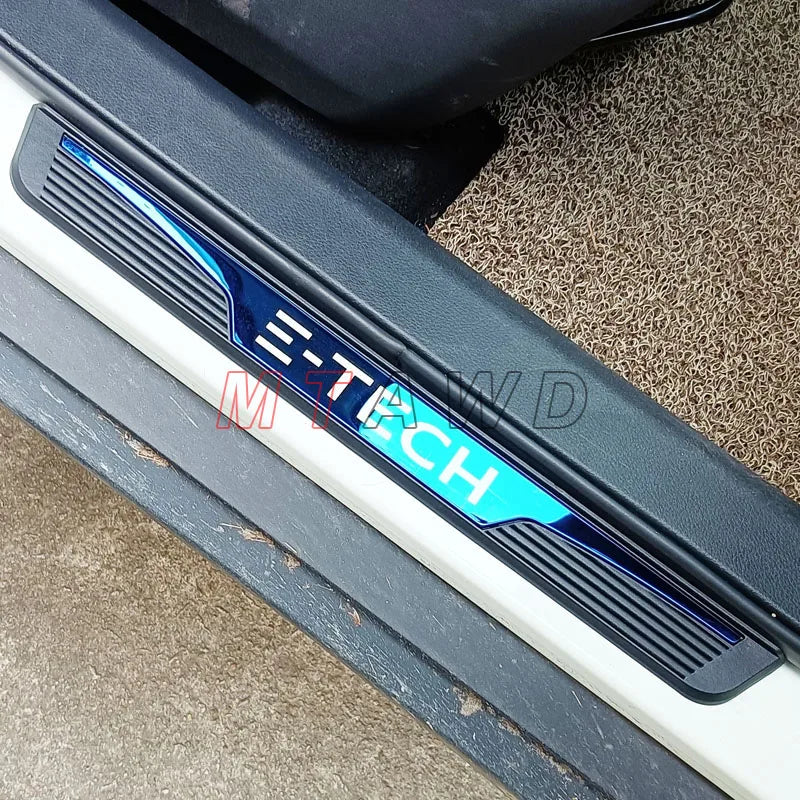 For BYD Shark Sealion 6 Song Plus DM-i 2021-2025 Stainless Chrome Car Door Sill Scuff Plate Guard Pedal Protector Cover Styling