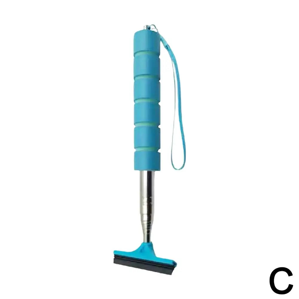 Water Wiper Plate Glass Cleaner Scraper Extendable Handle For Car Mirror Rainy Glass Window Cleaning Bathroom Kitchen Tool