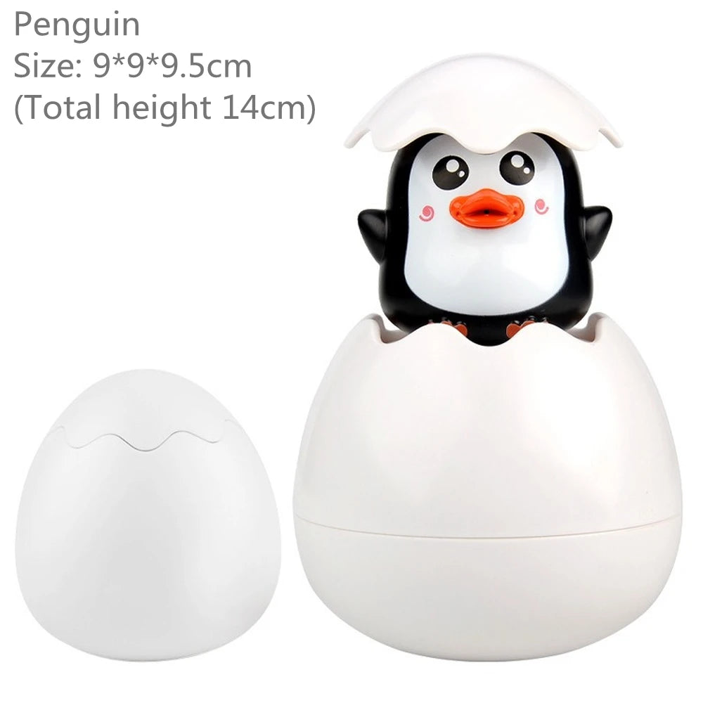 Baby Bathing Toy Kids Cute Duck Penguin Egg Water Spray Sprinkler Bathroom Sprinkling Shower Swimming Water Toys Kids Gift