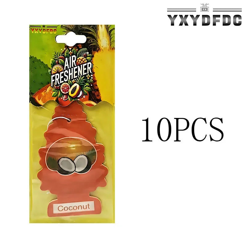 YXYDFDC Car Air Freshener Natural scented tea paper Auto Hanging perfume fragrance christmas tree car accessories interior