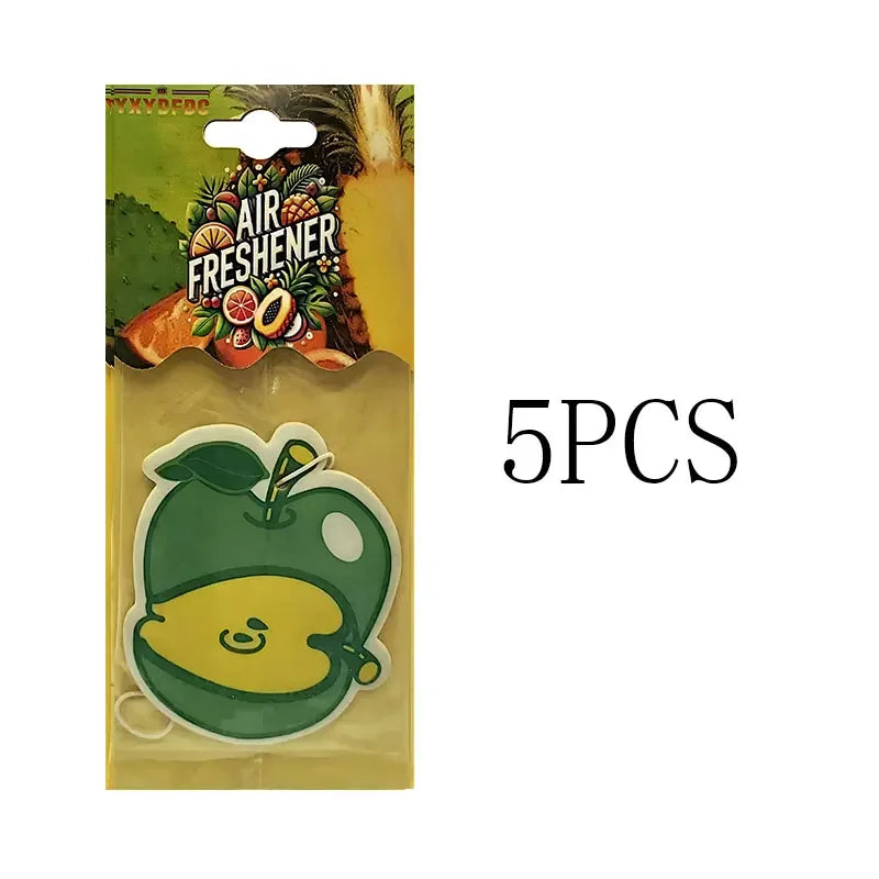 YXYDFDC Car Air Freshener Natural scented tea paper Auto Hanging Vanilla perfume fragrance Fruits car accessories interior