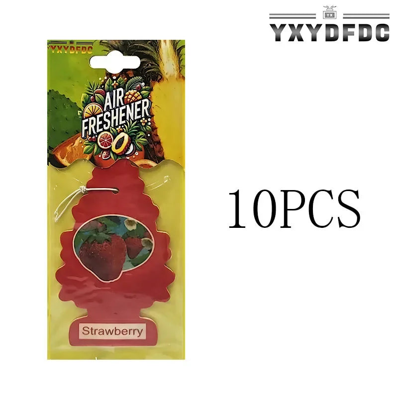 YXYDFDC Car Air Freshener Natural scented tea paper Auto Hanging perfume fragrance christmas tree car accessories interior