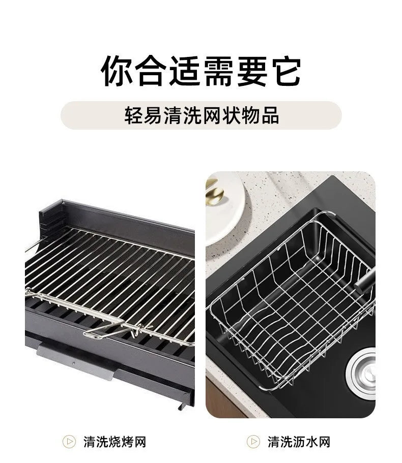 Electric BBQ Cleaning Brush High Power Heavy Duty Grill Cleaner Remover Rust Grease Stain Barbecue Grid Cleaning Tool