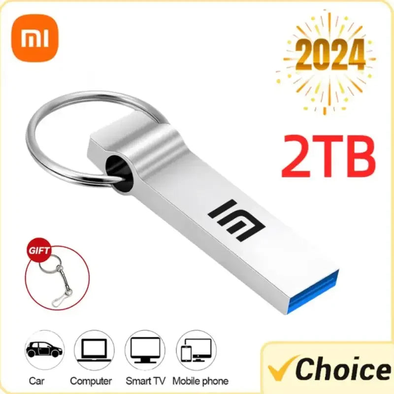 Xiaomi U Disk 2TB USB 3.0 Type-C Interface 1TB Usb Drive SSD Mobile Phone Computer Mutual Transmission Portable USB Memory