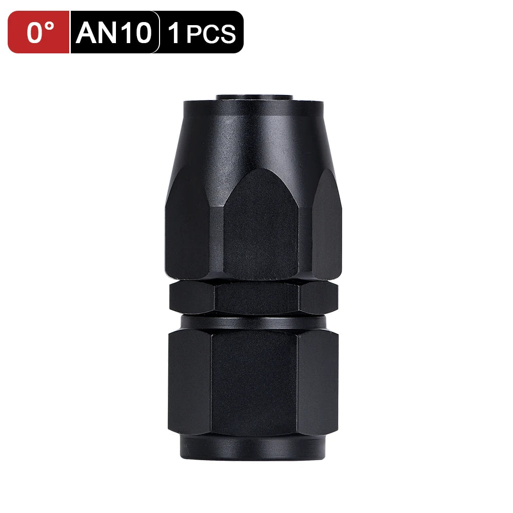 1 Pieces Oil Hose End Adaptor Kit Oil Fuel Swivel Hose End Fitting AN4 AN6 AN8 AN10 Straight 45 90 180 Degree