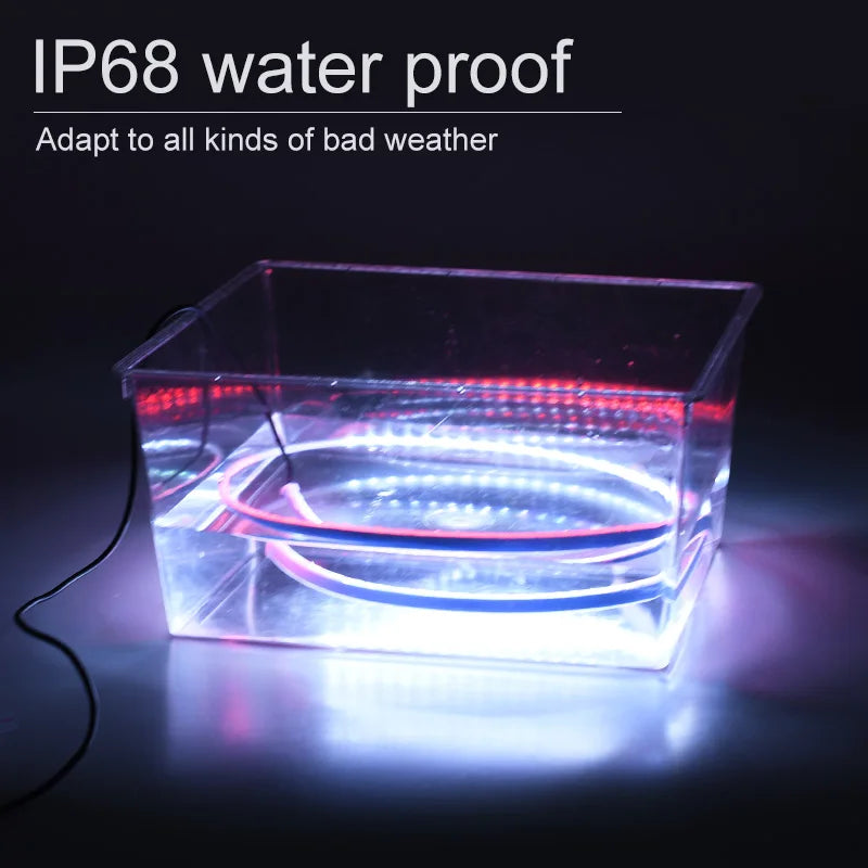 120CM Car Door Opening Warning LED Light Welcome Decor Lamp Strip 12V Anti Rear-end Collision Safety Universal Auto Accessories