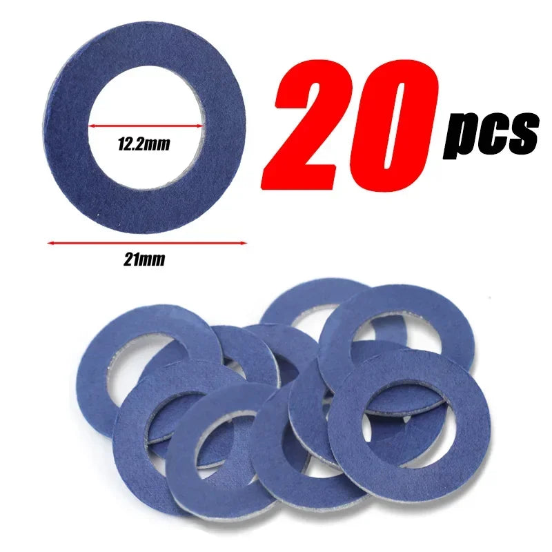 Car Screw Gasket for Toyota Cars Engine Seal Aluminum Oil Drain Plug Screws Washers Wear Part Automotive Replacement Accessories