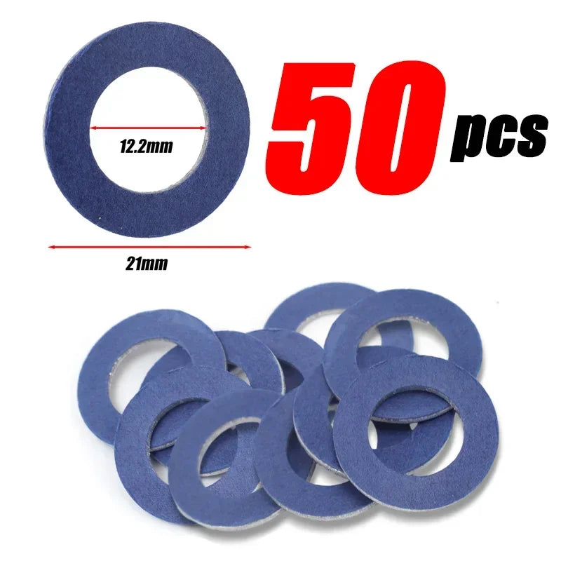 Car Screw Gasket for Toyota Cars Engine Seal Aluminum Oil Drain Plug Screws Washers Wear Part Automotive Replacement Accessories