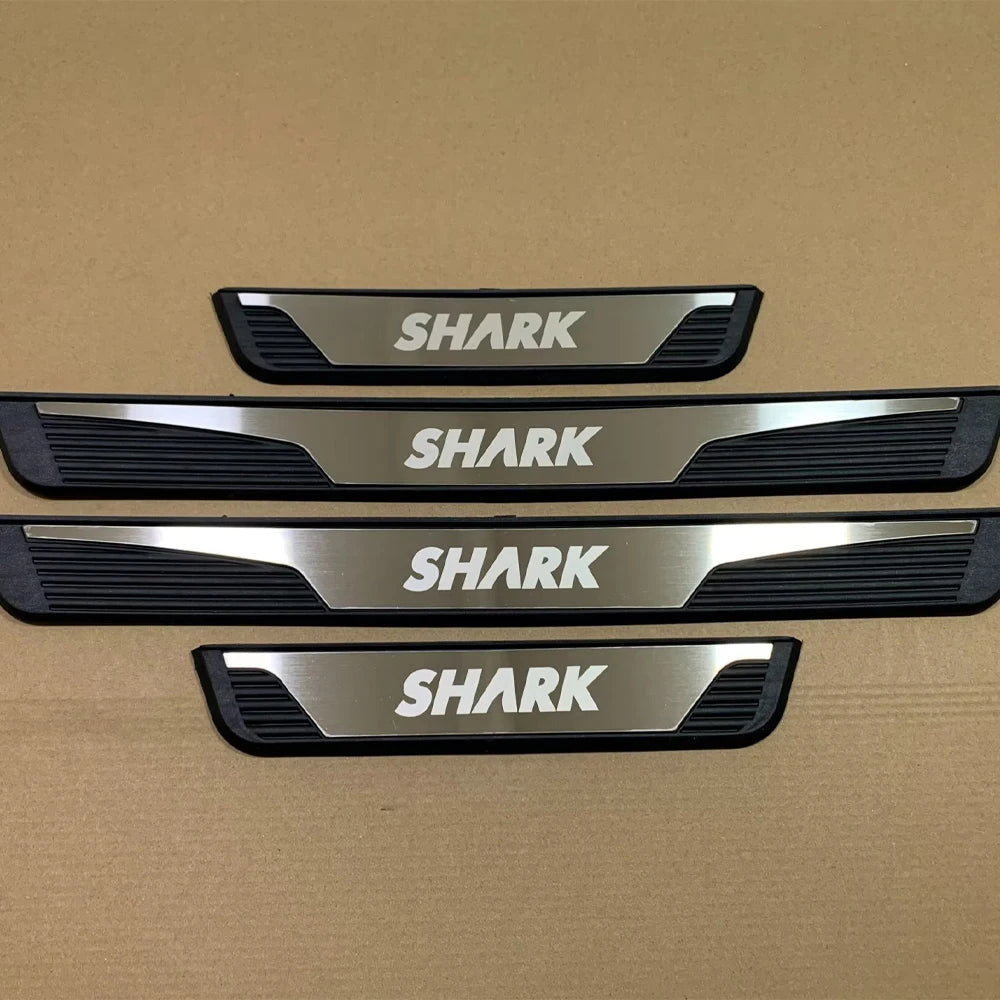 For BYD Shark 6 2024 Car Door Sill Scuff Plate Pedal Cover Trim Accessories Exterior Threshold Protector Auto Stickers