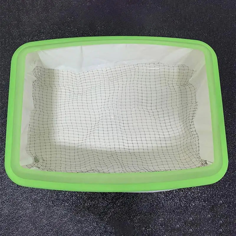 10Pcs Drawstring Sifting Cat Litter Bags With Filter Net Box Liners Thick Scratch Resistant Cat Bags For Pet Cat Litter Box