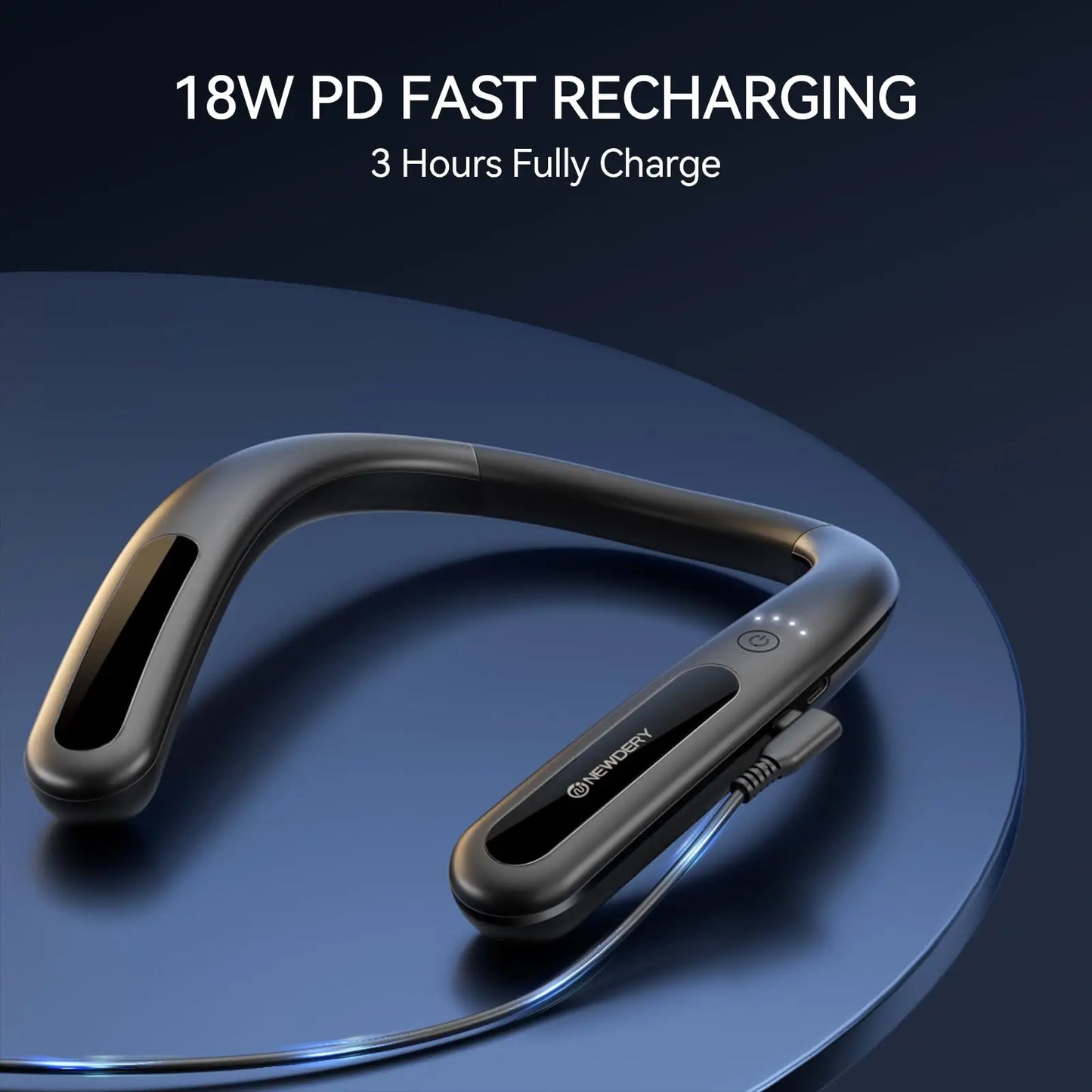 NEWDERY VR Hanging Neck Power Bank for Meta Quest 3/2 / Pro, Pico 4/4 Pro, HTC Vive, PSVR 2 Fast Charger Station Battery Pack