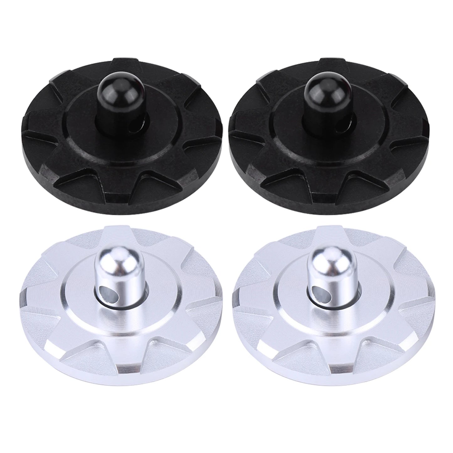 2pcs Universal CNC Billet Aluminum Racing Bonnet Hood Pin Latch Lock Appearance Kit