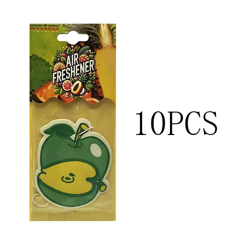 YXYDFDC Car Air Freshener Natural scented tea paper Auto Hanging Vanilla perfume fragrance Fruits car accessories interior
