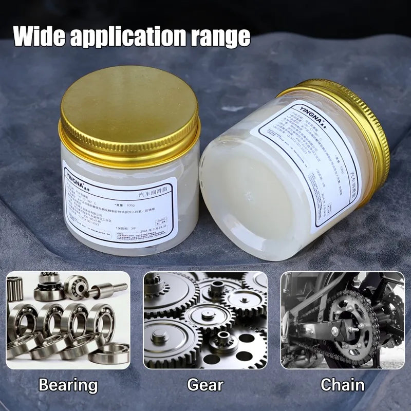 Car Lubricating Grease Set Lithium Track Abnormal Noise Antirust Oil White Mechanical Maintenance Gear Bearing Oil Grease Kit