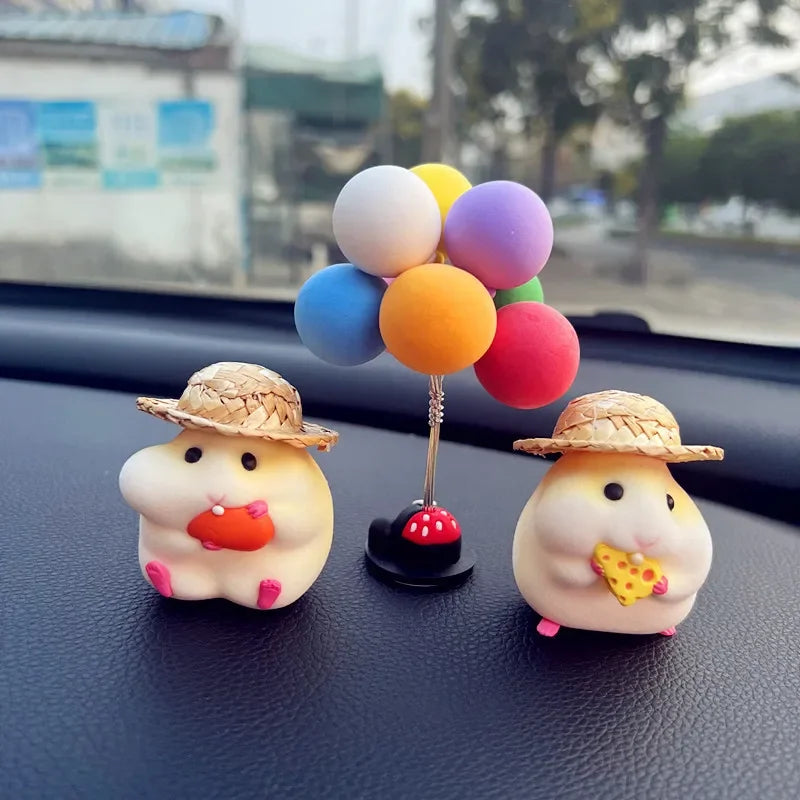 2023 Car decoration hamster car accessories new console cute doll car interior pendant car decoration car accessories interior