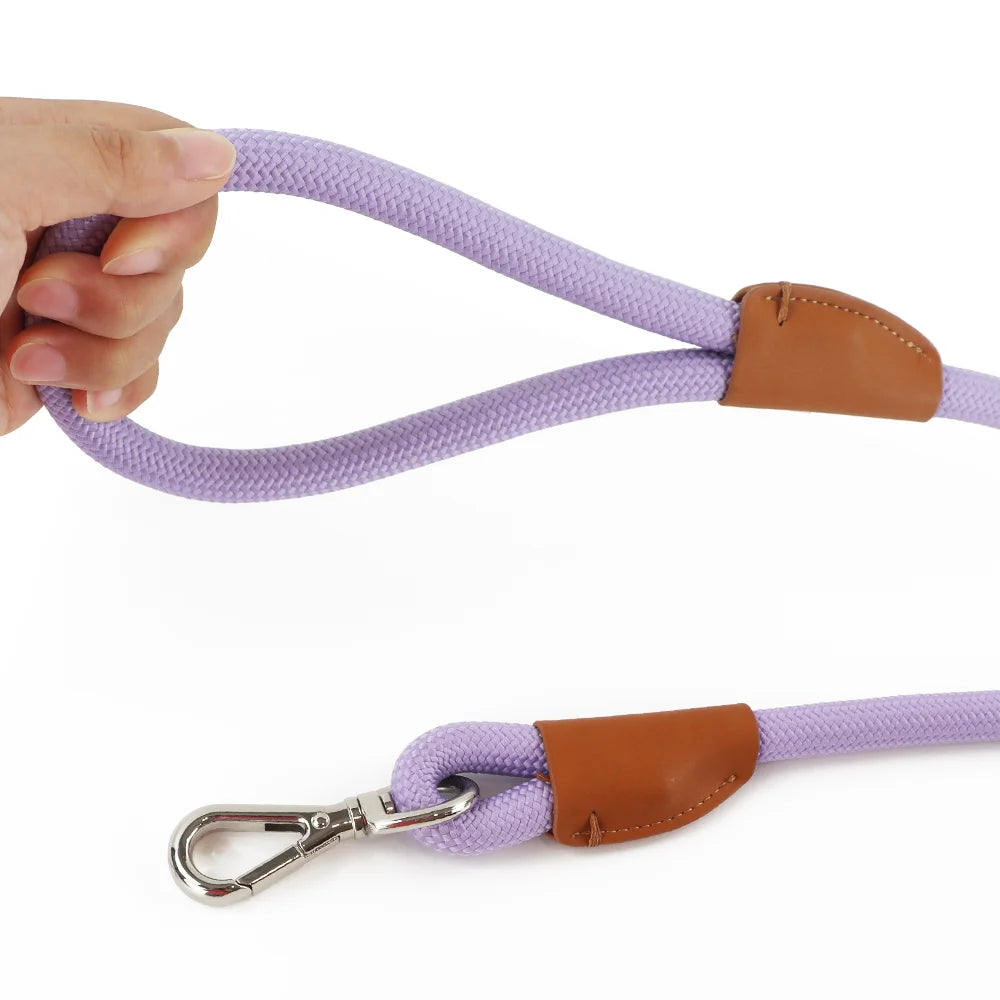 1.5M/2.1M Medium Big Dog Leash Adjustable Slide Fastener Buckle Easy and Convenient Nylon P Type Training Leash for Large Dogs