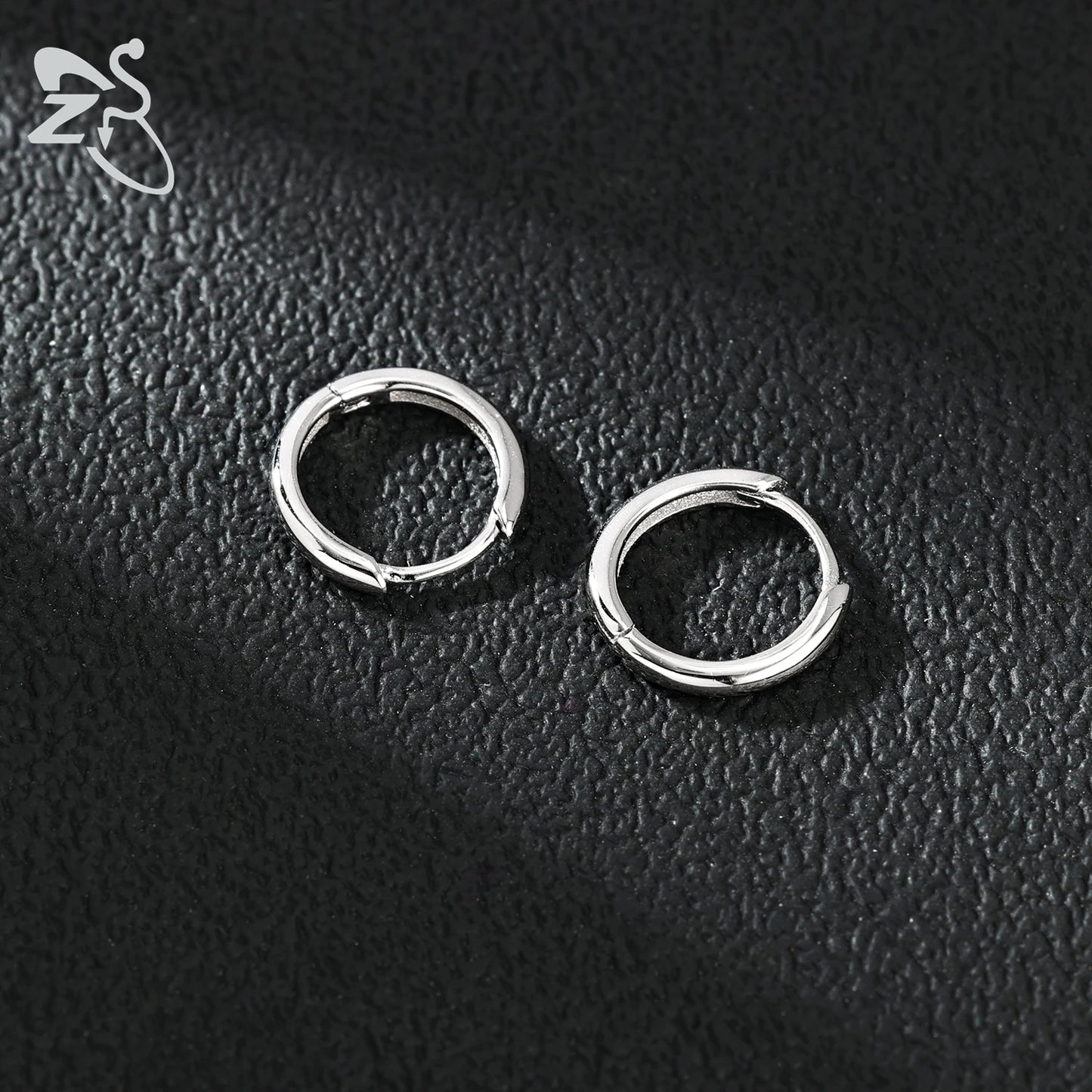ZS 1 Piece 20G 925 Sterling Silver Hoop Earring For Women Girls 4MM-10MM Round Earrings Helix Cartilage Rook Piercings Jewelry
