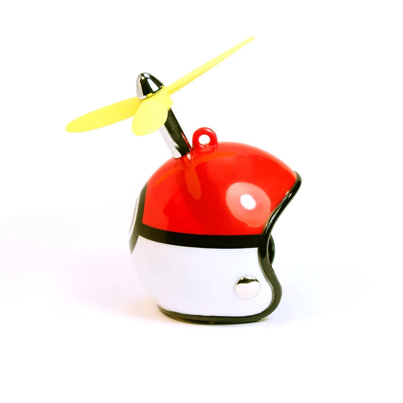 Cute Car Interior Accessories Helmet with Dragonfly Yellow Black White Strap Motorcycle Cartoon Helmet Ornaments Duck Helmet