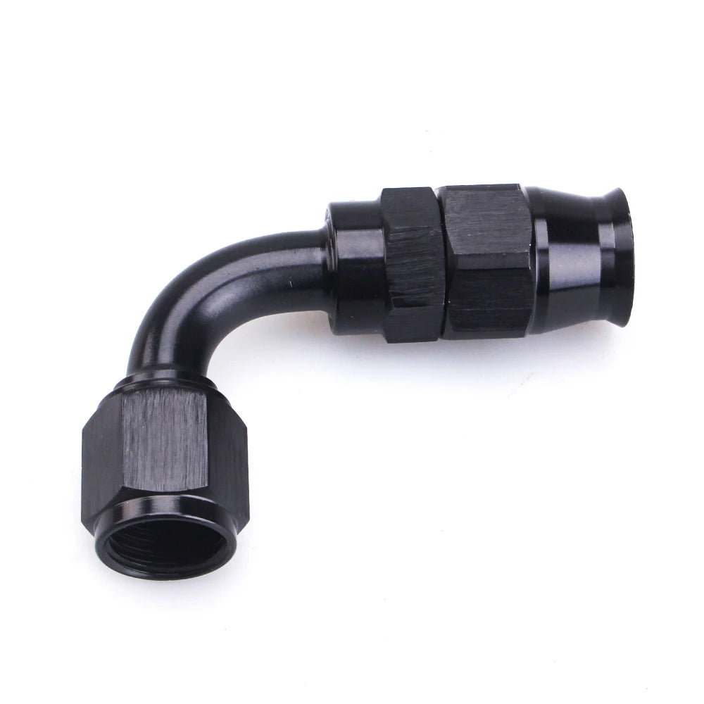 AN4 AN6 AN8 AN10 straight 045 90 180 Degree Reusable Hose End Fitting Adapter For Swivel PTFE Oil Fuel Line Hose End Fitting