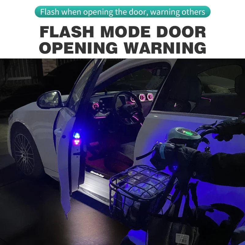 BLALION Led Car Door Light Car Interior USB Rechargeable Wireless Magnetic Switch Night Lamp LED Car Door Signal Welcome Lights