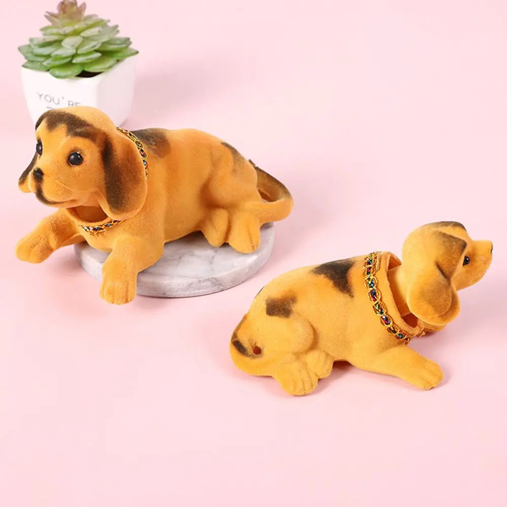 Car Ornaments Shaking Head Dog Doll Car Dashboard Toys Cute Nodding Puppy Auto Interior Accessories Auto Decor Kids Gift