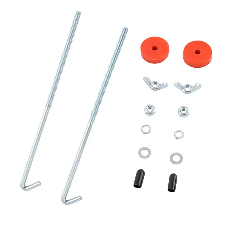 200mm 250mm SET Iron Universal Battery Auto Battery Tie Down Mount Holder Bracket Brace