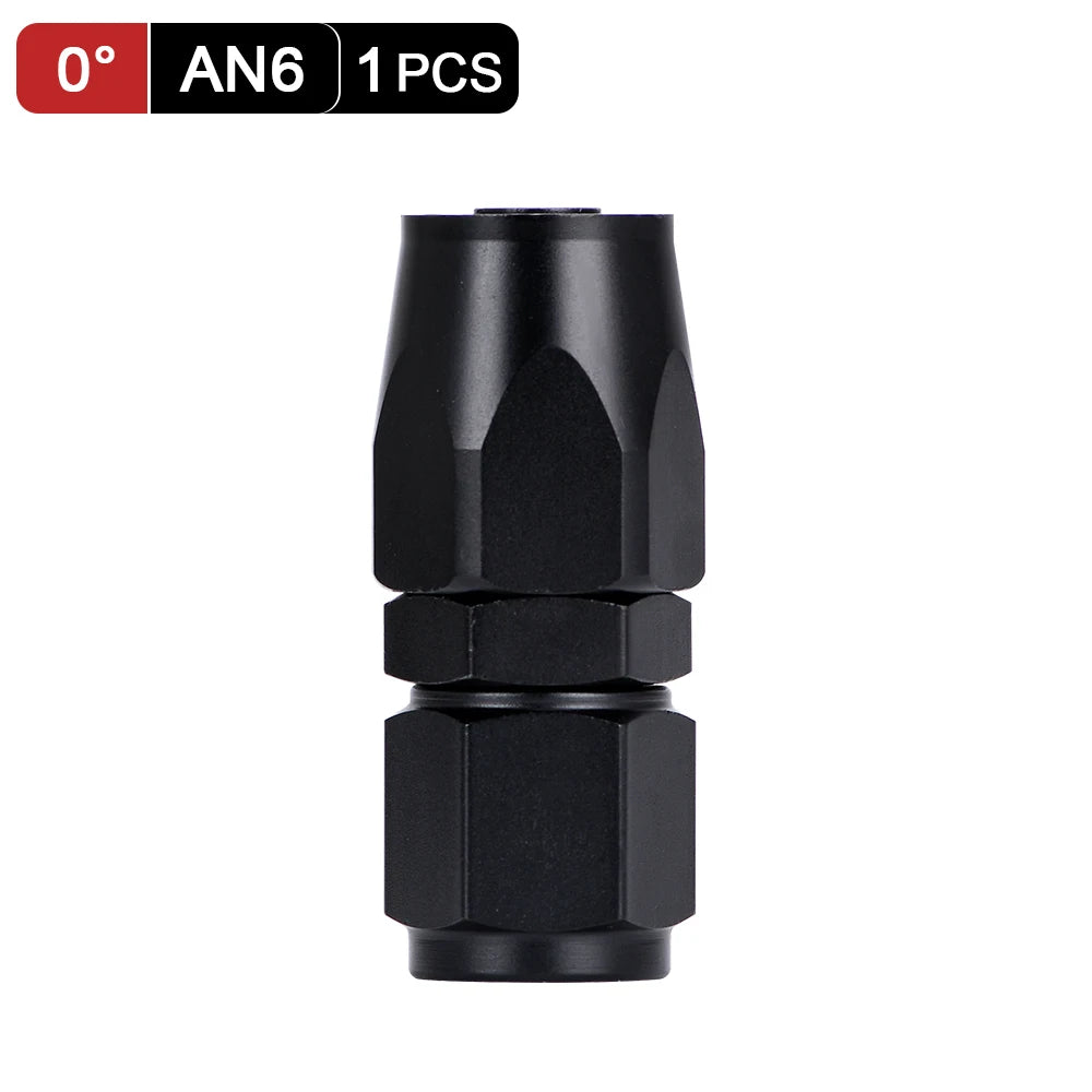 1 Pieces Oil Hose End Adaptor Kit Oil Fuel Swivel Hose End Fitting AN4 AN6 AN8 AN10 Straight 45 90 180 Degree