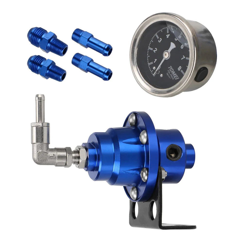 With Gauge Kit Universal Car Accessories Adjustable Fuel Pressure Regulator 7 Colors Vehicle Refitting fuel Supercharger