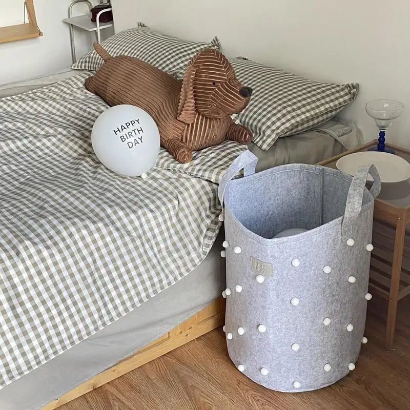 Dirty Clothes Basket Large Clothes Hamper Laundry Basket With Handles For Storage Clothes Toys In Bedroom Bathroom Living Room